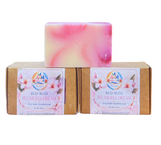Bud Bliss Full Body Shampoo Bars - Plumeria Dream