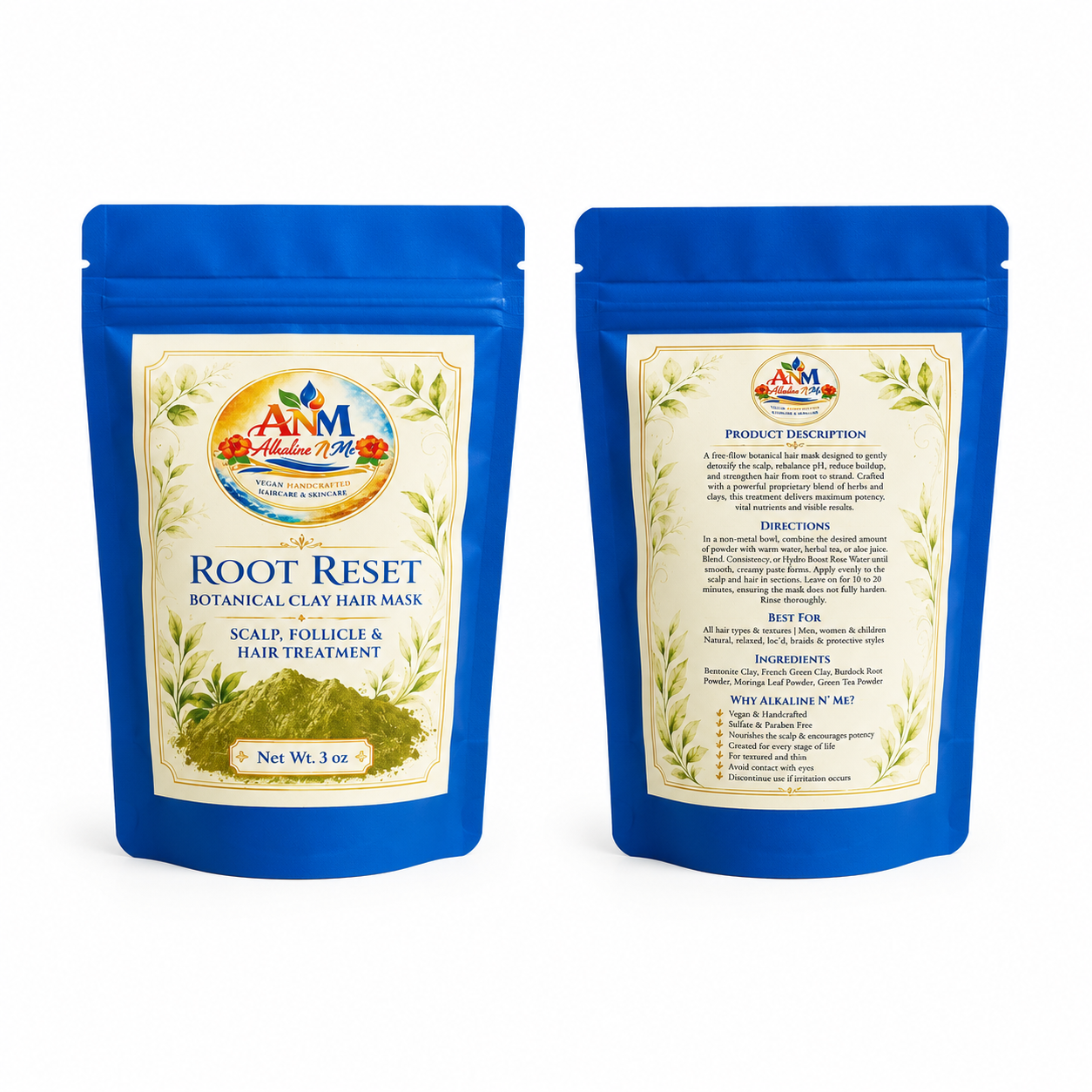 Root Reset Botanical Clay Mask – Scalp Detox & Follicle Renewal Treatment