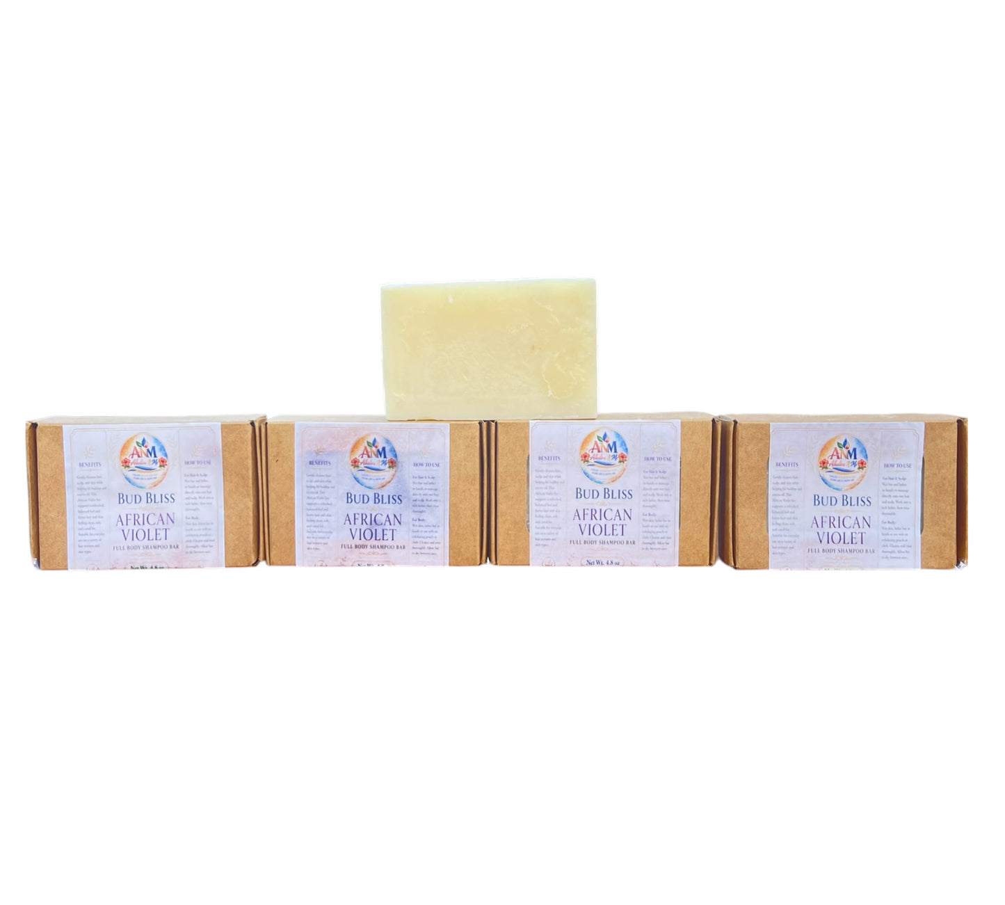 Bud Bliss Full Body Shampoo Bars - African Violet