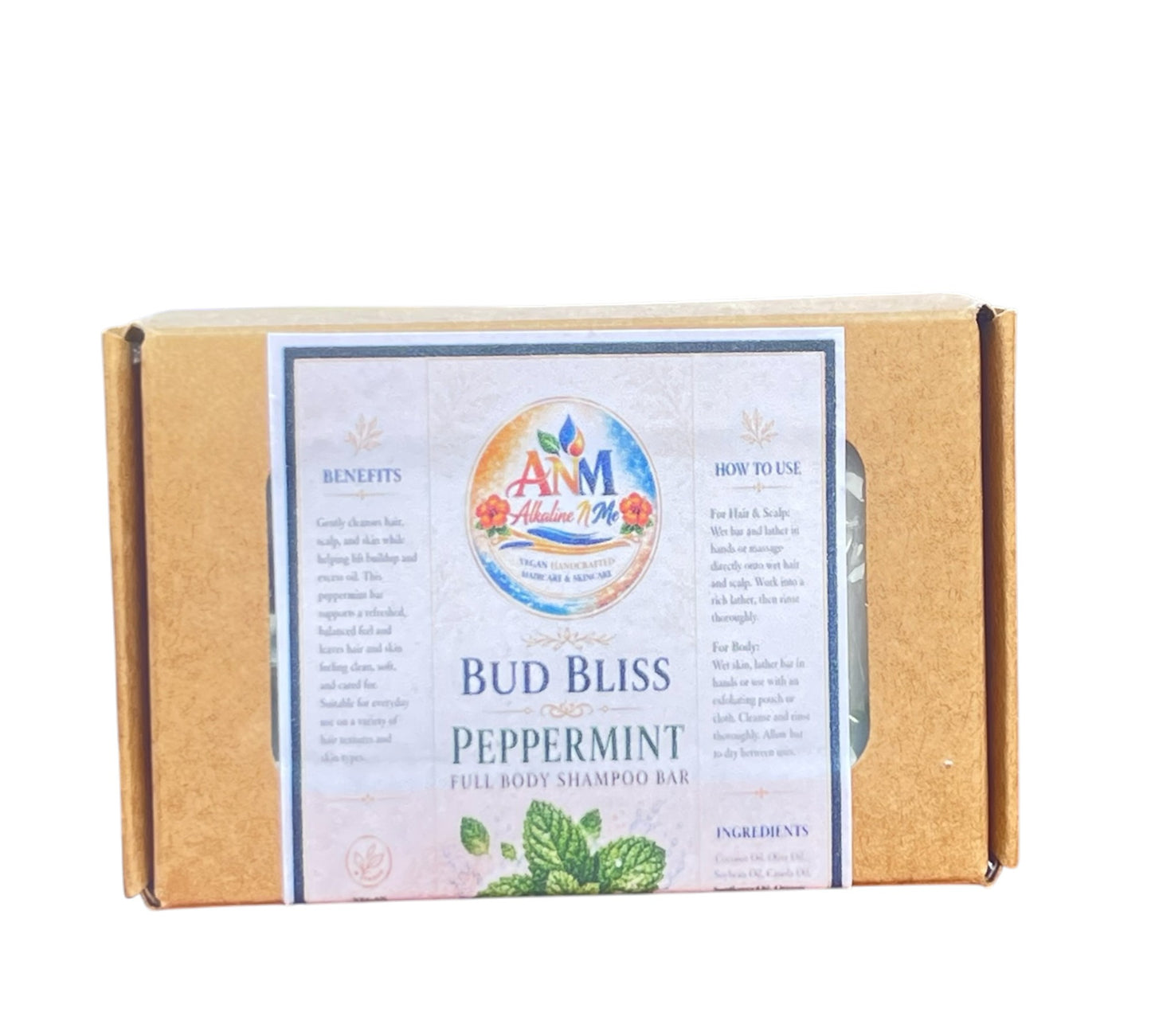 Bud Bliss Full Body Shampoo Bars - Peppermint