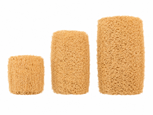 Cut Naturally Grown Luffa - Natural Bath, Face & Body Exfoliating Sponge