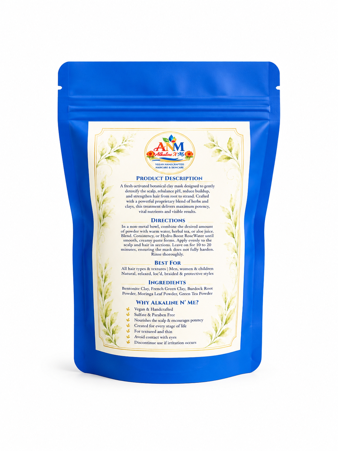 Root Reset Botanical Clay Mask – Scalp Detox & Follicle Renewal Treatment