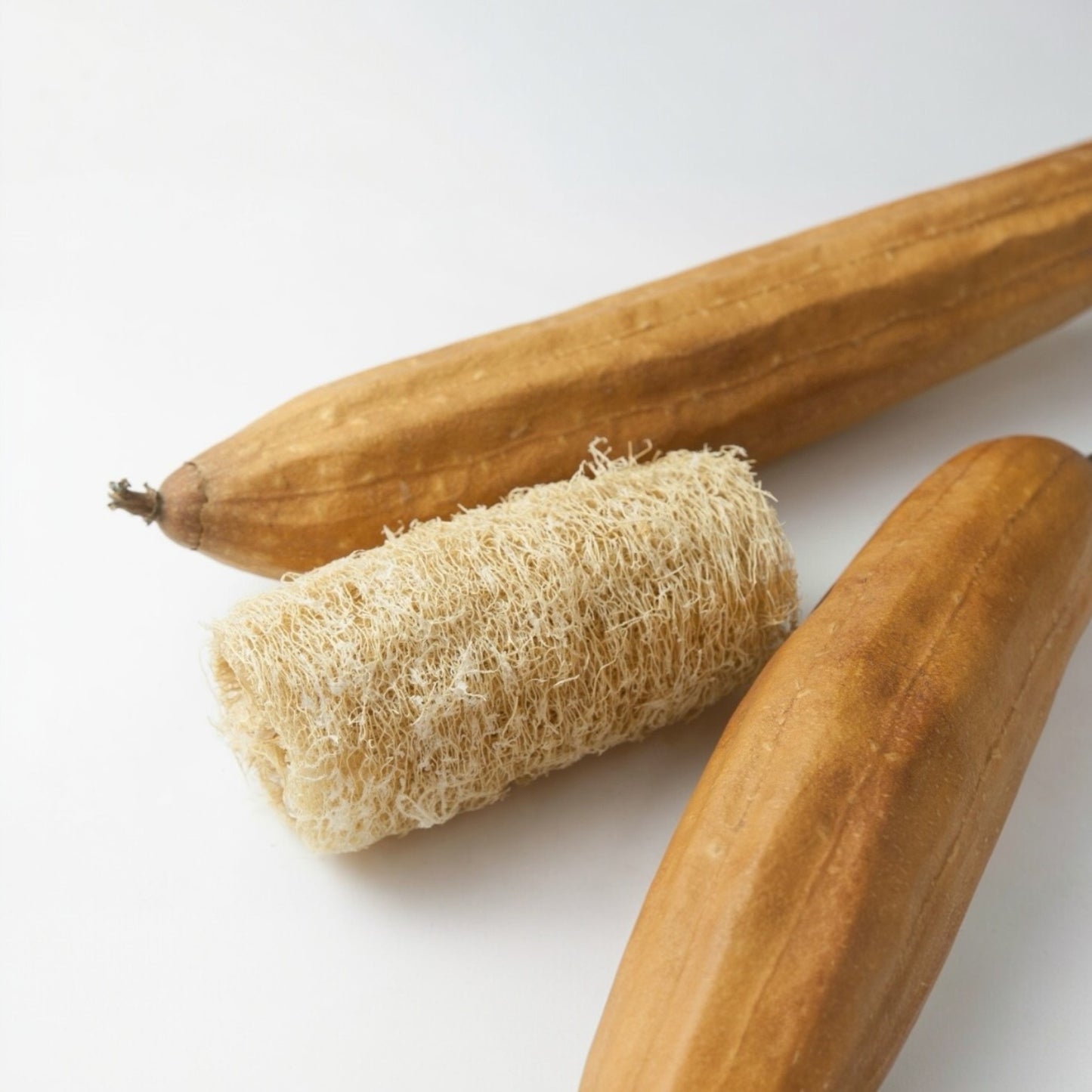 Cut Naturally Grown Loofah - Natural Bath, Face & Body Exfoliating Sponge