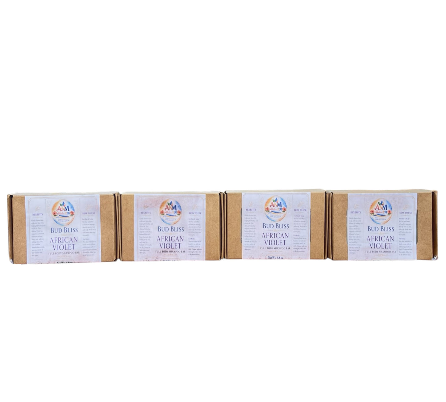 Bud Bliss Full Body Shampoo Bars - African Violet